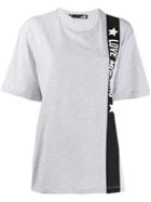 Love Moschino Logo Tape T-shirt - Grey