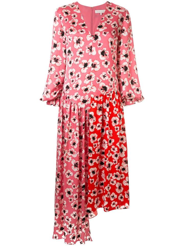 Borgo De Nor Floral Asymmetric Dress - Pink