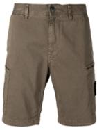 Stone Island Cargo Shorts, Men's, Size: 31, Brown, Cotton/spandex/elastane