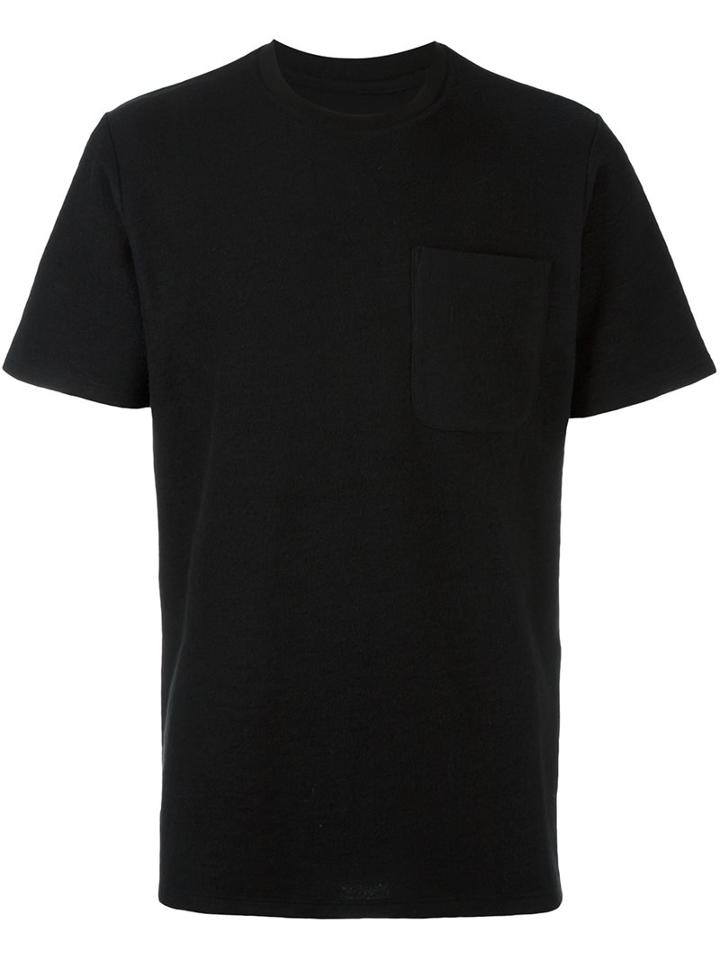 A Kind Of Guise 'quanate Pocket' T-shirt, Men's, Size: Large, Black, Cotton/polyester