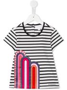 Burberry Kids Striped T-shirt, Girl's, Size: 10 Yrs, Brown