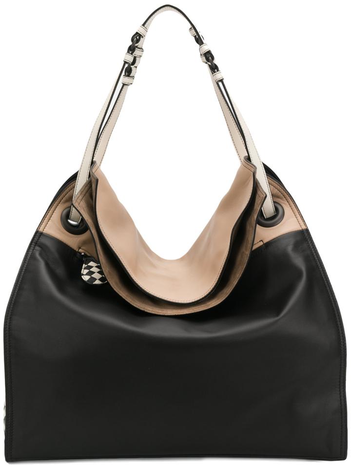 Bottega Veneta Intrecciato Borsa Tote Bag - Black