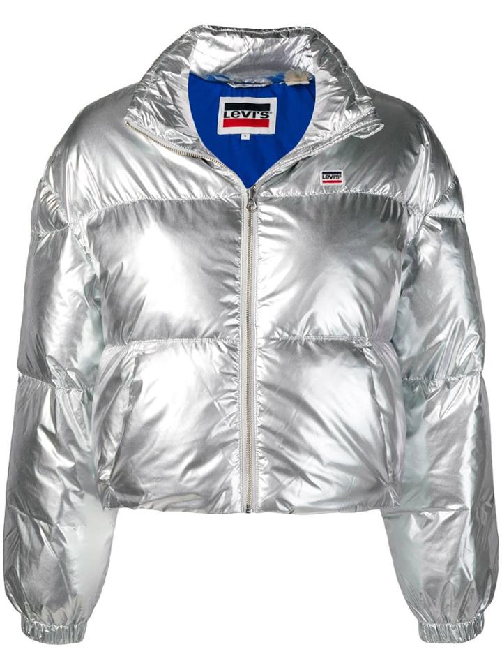 Levi's Short Puffer Jacket - Silver