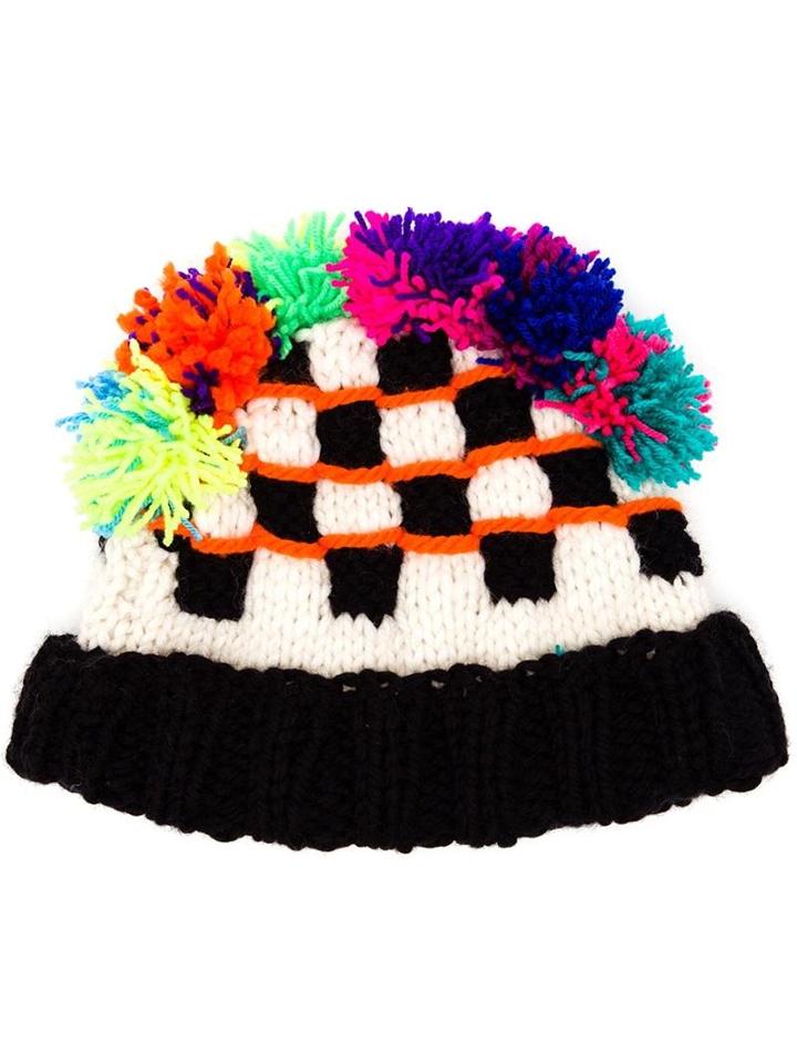 Cats Brothers Hand-knitted Pom-pom Beanie