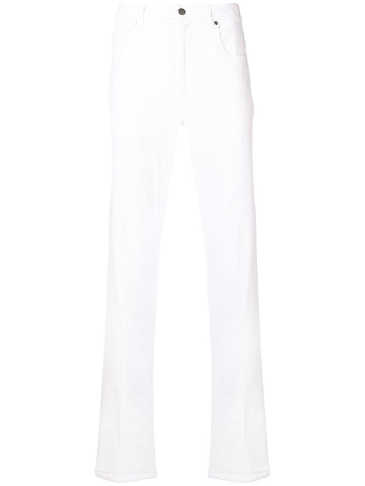 Z Zegna Slim Fit Jeans - White