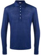 Polo Shirt - Men - Linen/flax - Xl, Blue, Linen/flax, Massimo Alba