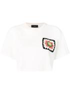 Alanui Crochet Detailed Cropped T-shirt - White