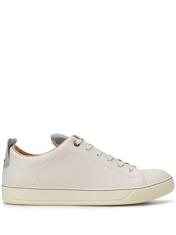 Lanvin Contrast Tongue Sneakers - Neutrals