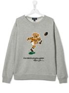 Ralph Lauren Kids Polo Bear Patch Sweatshirt - Grey