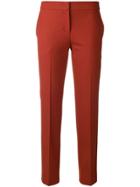 Twin-set Cropped Tailored Trousers - Brown