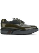 Prada Platform Sole Brogues - Green