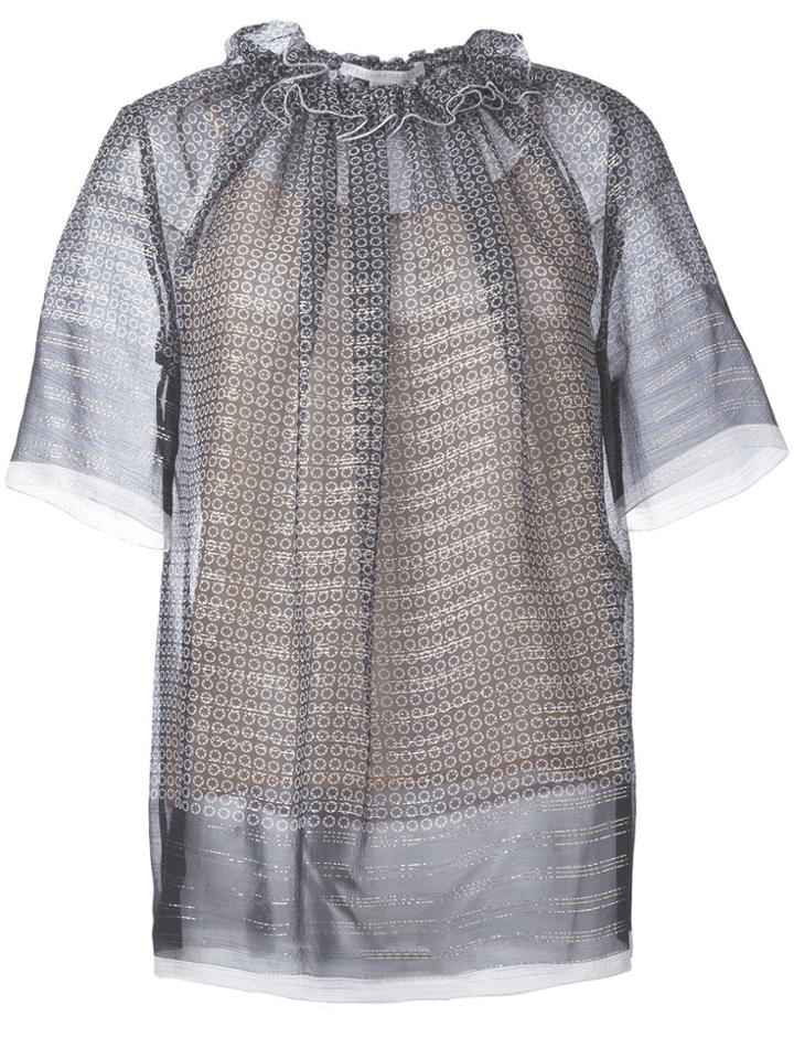 Stella Mccartney Sheer Top - Black