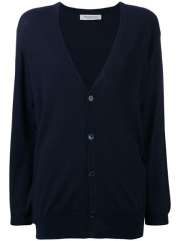 Edamame London - Twinset Cardigan - Women - Virgin Wool - 3, Women's, Blue, Virgin Wool
