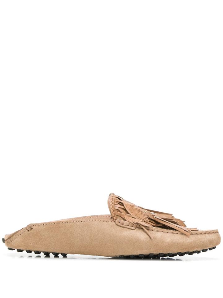 Tod's Gommino Mules - Neutrals
