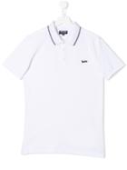 Woolrich Kids Teen Brand Logo Polo Shirt - White