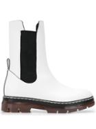 Cédric Charlier Elasticated Side Panel Boots - White