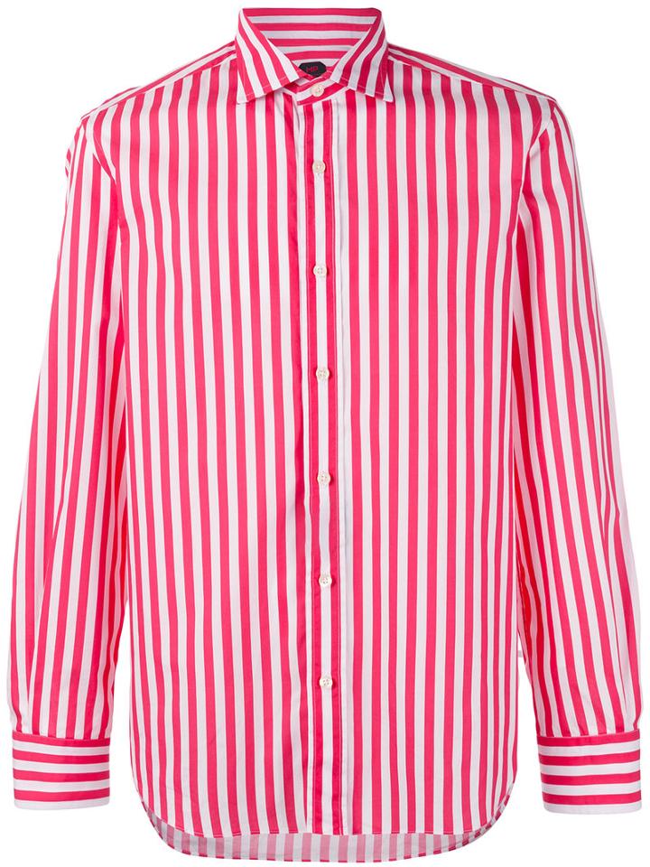 Mp Massimo Piombo - Wide Stripe Shirt - Men - Cotton - 40, White, Cotton