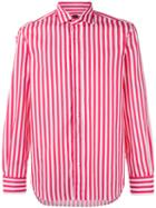 Mp Massimo Piombo - Wide Stripe Shirt - Men - Cotton - 40, White, Cotton