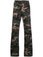 Valentino Vlogo Camouflage Track Trousers - Green