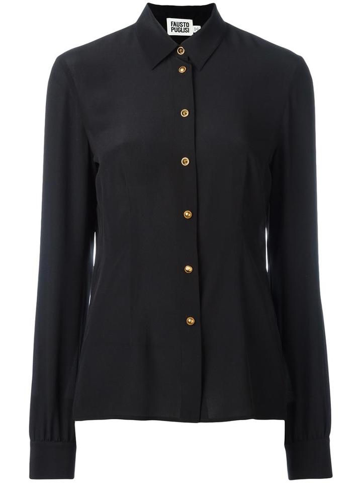 Fausto Puglisi Classic Shirt, Women's, Size: 42, Black, Silk