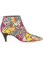 Sam Edelman Embroidered Ankle Boots - Multicolour
