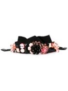 Msgm Floral Embellished Belt