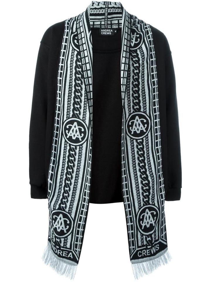 Andrea Crews 'ross Silver' Scarf Cardigan