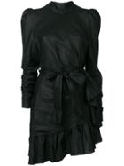 Zimmermann Structured Drape Mini Dress - Black