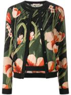 Twin-set Floral Cardigan Sweater Set - Black
