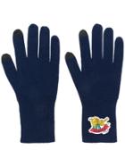 Kenzo Logo Gloves - Blue