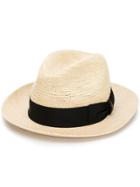 Borsalino Bow Detail Hat - Neutrals