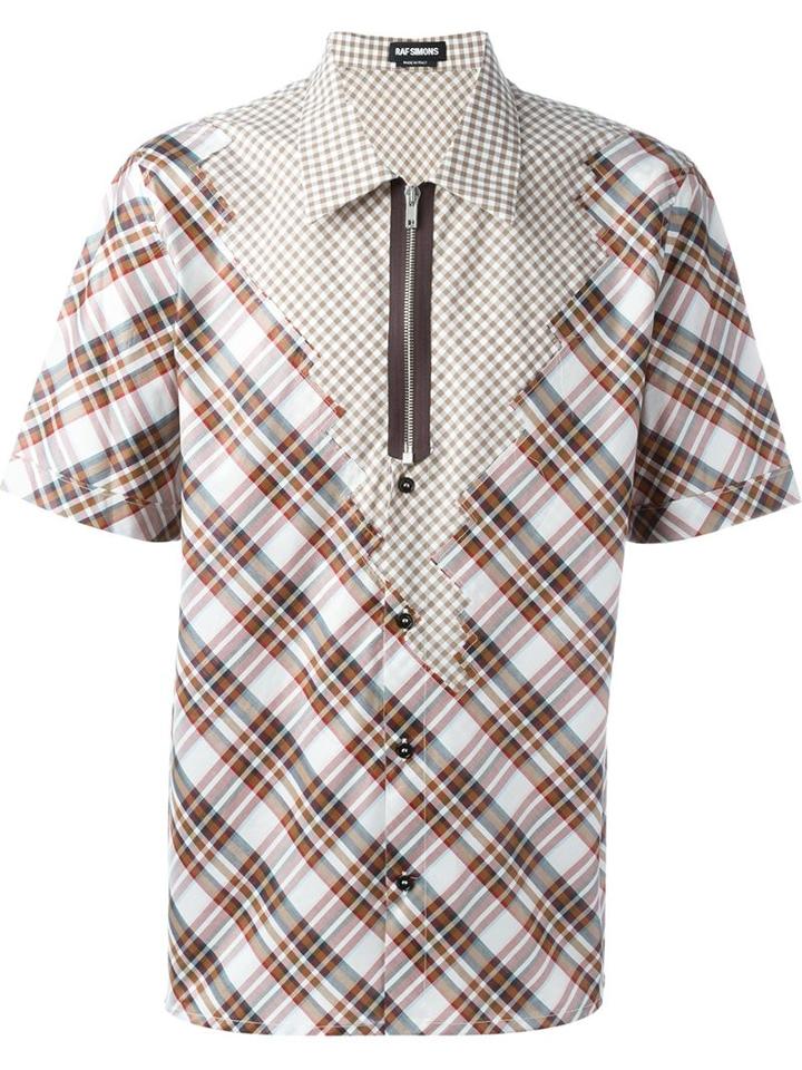 Raf Simons Checked Patchwork Shirt