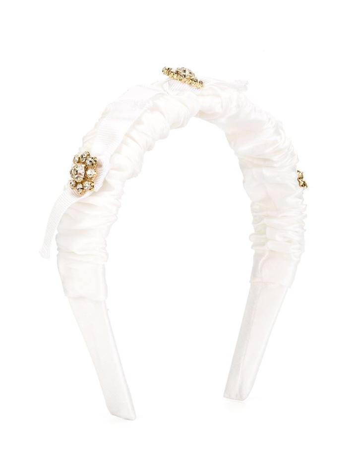 I Pinco Pallino Embellished Head Band, Girl's, White