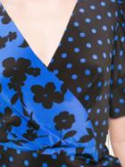 Alice+olivia Siona Puff Sleeve Midi Dress - Blue
