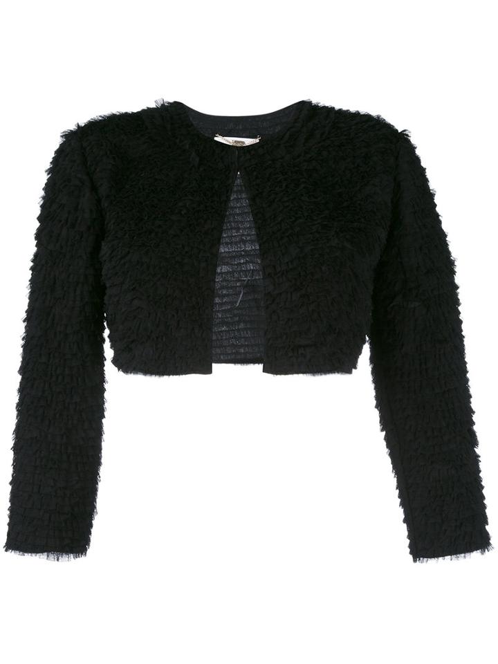 Blugirl - Cropped Jacket - Women - Polyester - 40, Women's, Black, Polyester