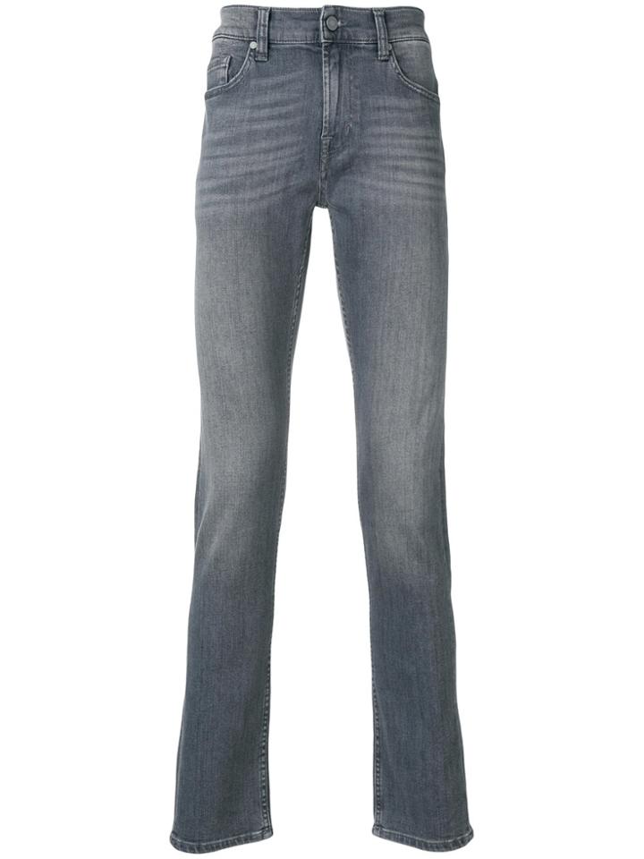 7 For All Mankind Slim Fit Jeans - Grey