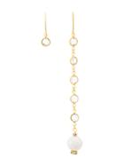 Magda Butrym Pearl Detail Earrings - Yellow & Orange