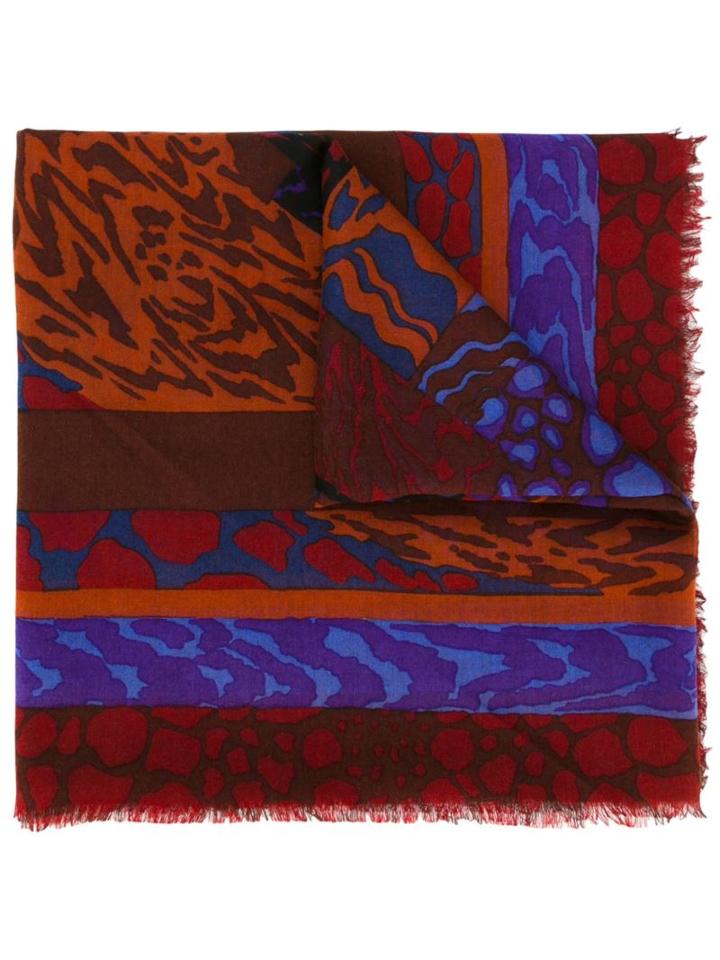 Jean Louis Scherrer Vintage Abstract Print Scarf, Women's