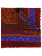 Jean Louis Scherrer Vintage Abstract Print Scarf, Women's