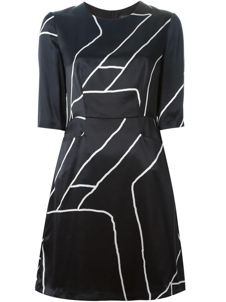 Rag & Bone 'anne' Dress, Women's, Size: 10, Black, Silk/viscose