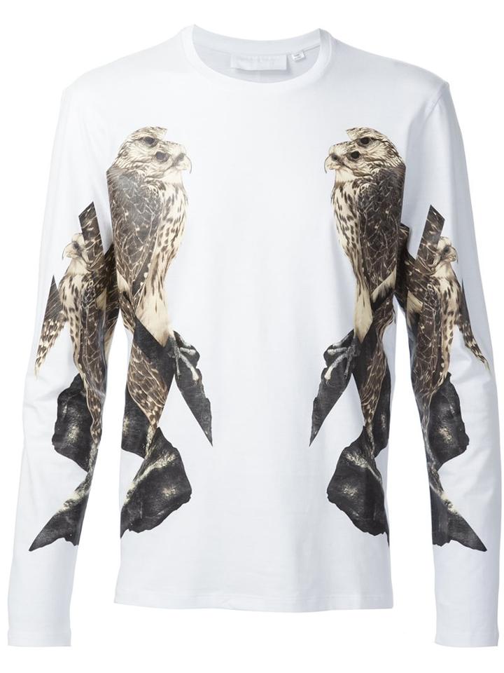 Neil Barrett Eagle Print Long Sleeve T-shirt
