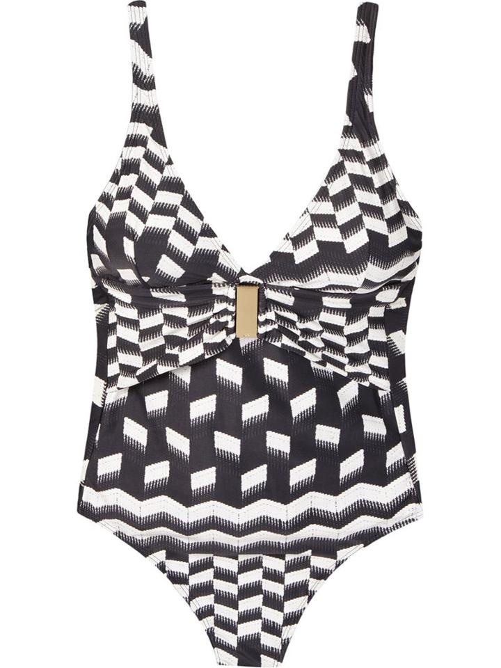 Lygia & Nanny Print Embellished Swimsuit, Women's, Size: 50, Black, Polyamide/spandex/elastane