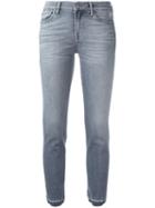 7 For All Mankind Cropped Jeans, Women's, Size: 26, Grey, Cotton/spandex/elastane