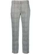 Emilio Pucci Plaid Cropped Tailored Trousers - Black