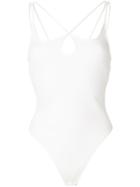 David Koma Cut-detail Bodysuit - White