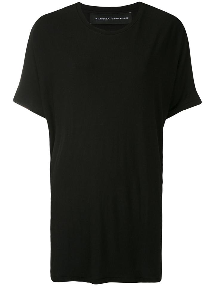 Gloria Coelho Ribbed T-shirt - Black