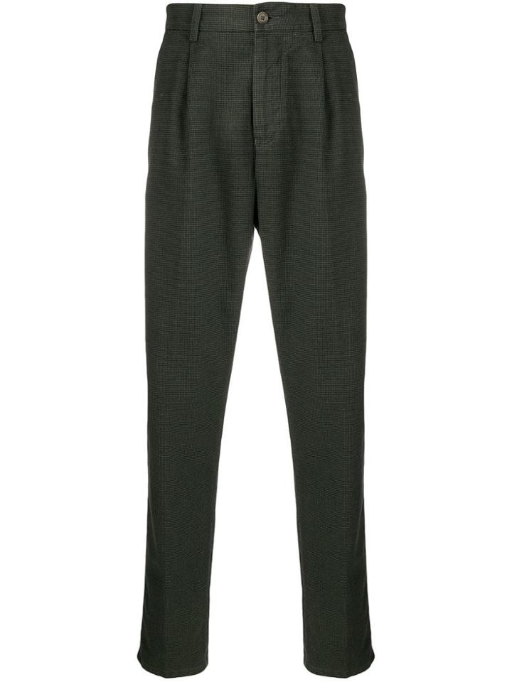 Aspesi Micro Houndstooth Trousers - Gold