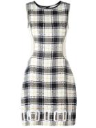 3.1 Phillip Lim Checked Dress, Women's, Size: 2, Black, Viscose/linen/flax/silk