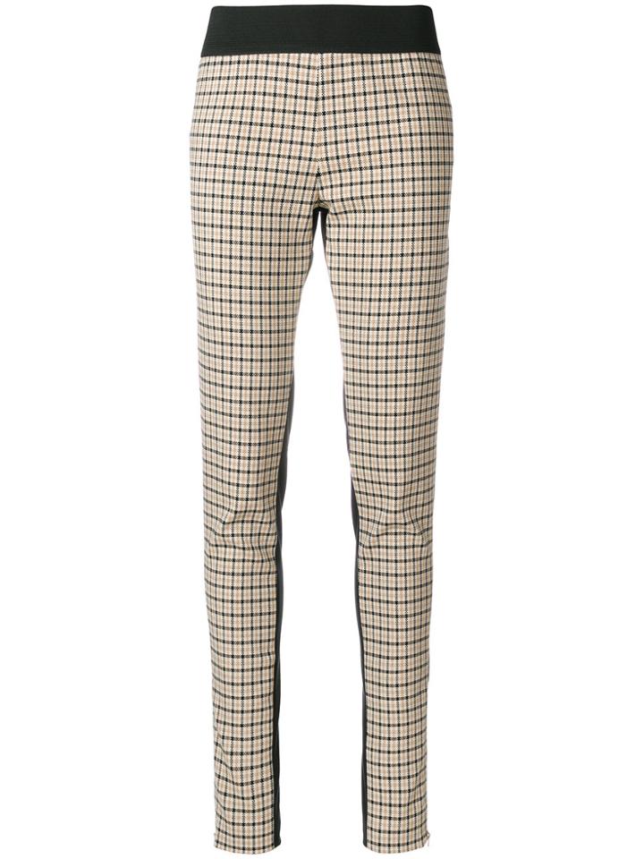 Stella Mccartney Slim Checked Trousers - Nude & Neutrals