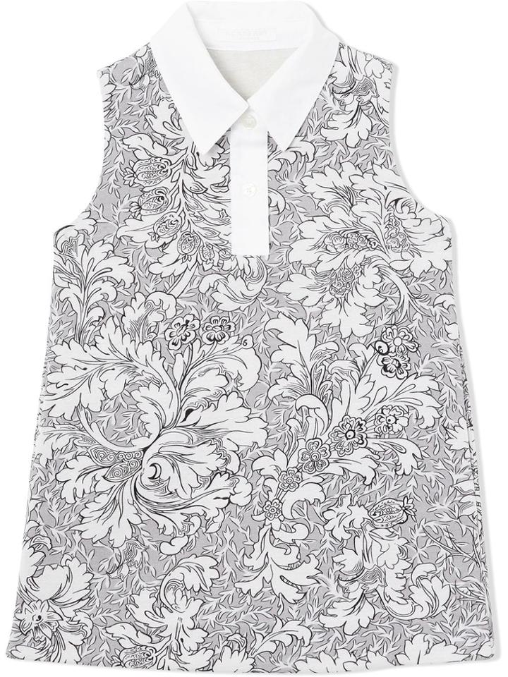 Burberry Kids Teen Floral Print Shift Dress - Grey